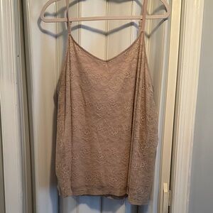 Torrid Elegant Lace Beige Cami Top